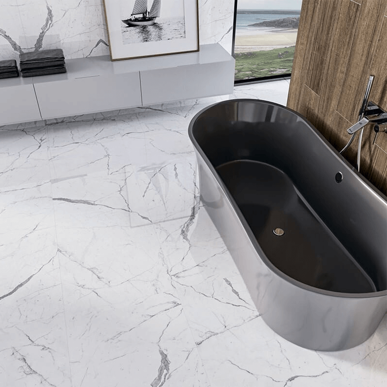 Porcelanato Calacatta Blanco Porcelanato Símil Mármol Vedek