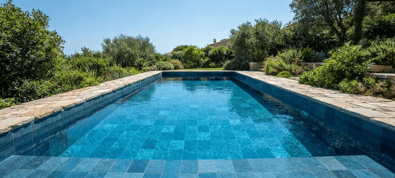 El alma del Mediterráneo en tu piscina: Descubrí la Cerámica 10x10. | Vedek Revestimientos