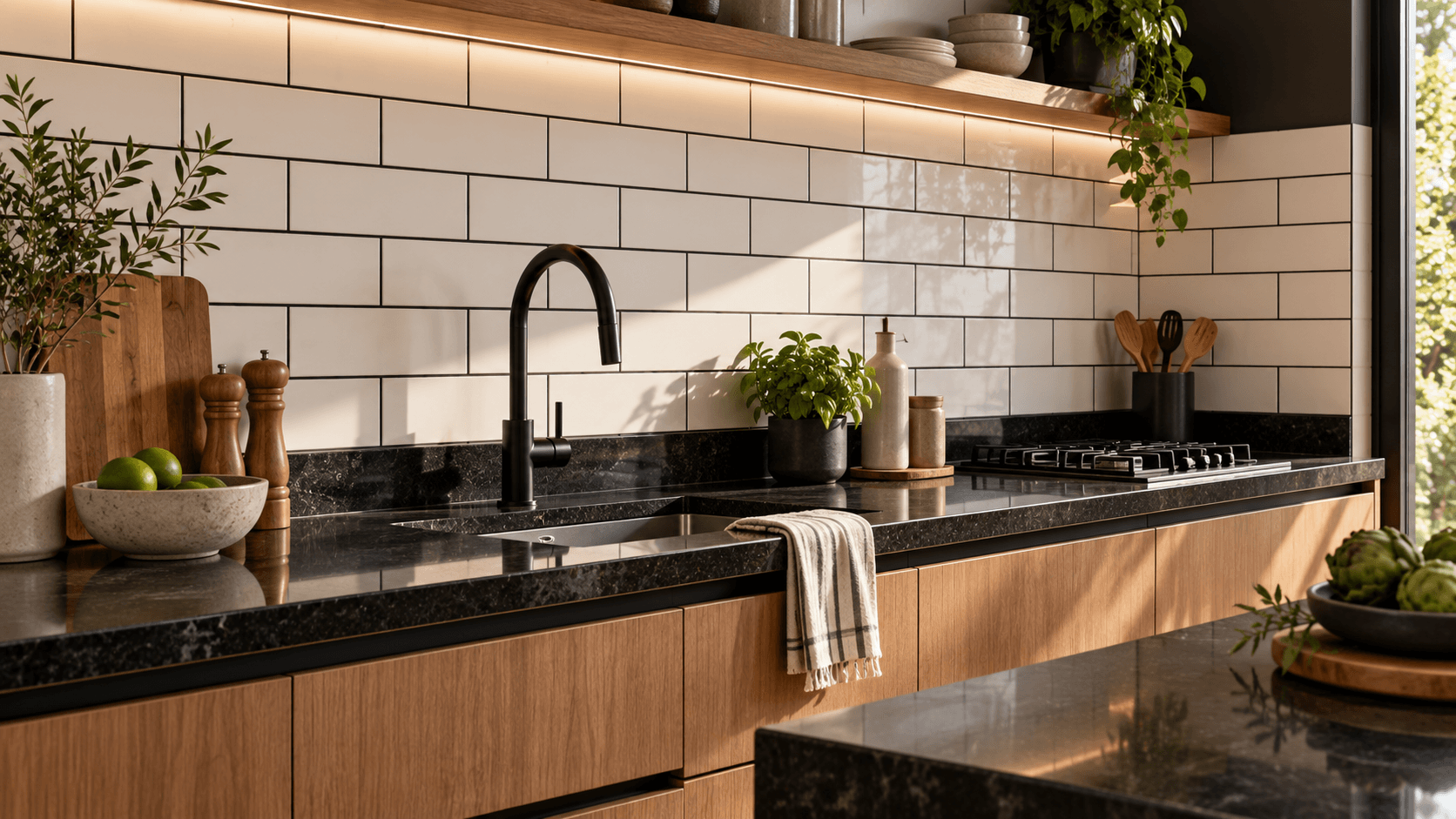 ¿Cómo combinar los azulejos con la mesada? 4 ideas para cocina, baño y lavadero | Vedek Revestimientos