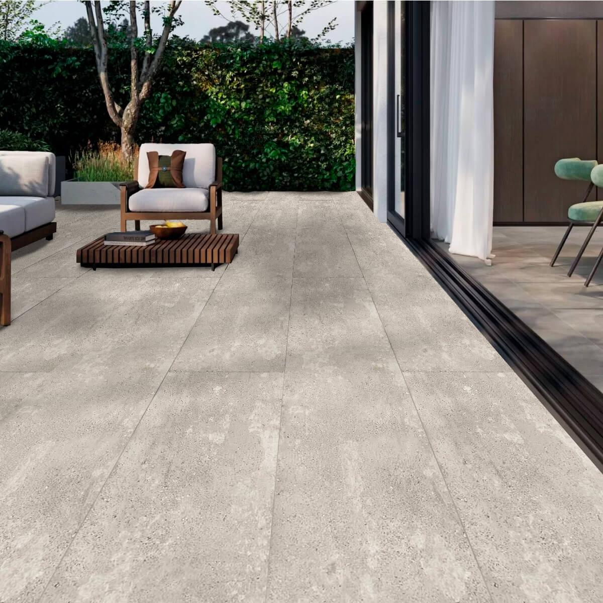 Porcelanato Símil Cemento Concreto 40X160 cm - Cerro Negro | Vedek Revestimientos