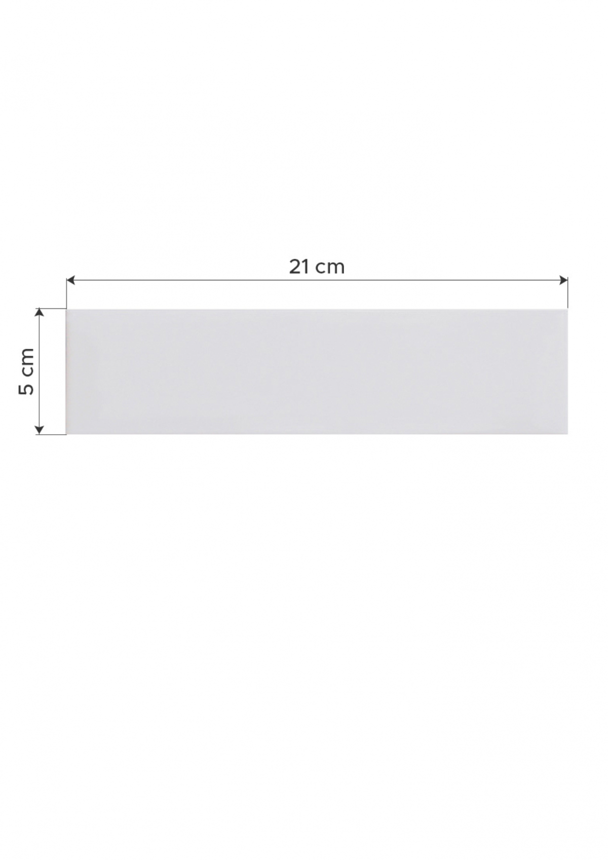 Cerámica Finlandia Soft Blanco 5x21 cm | Vedek Revestimientos