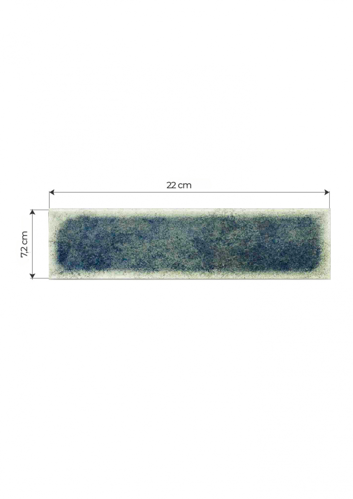 Cerámica Deep Green Blue 7,2 X 22 CM | Vedek Revestimientos