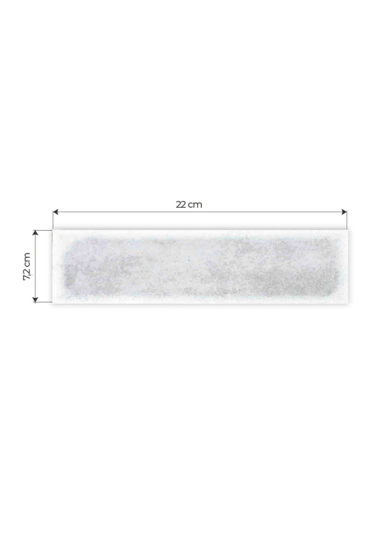 Cerámica Deep White 7,2 X 22 CM | Vedek Revestimientos